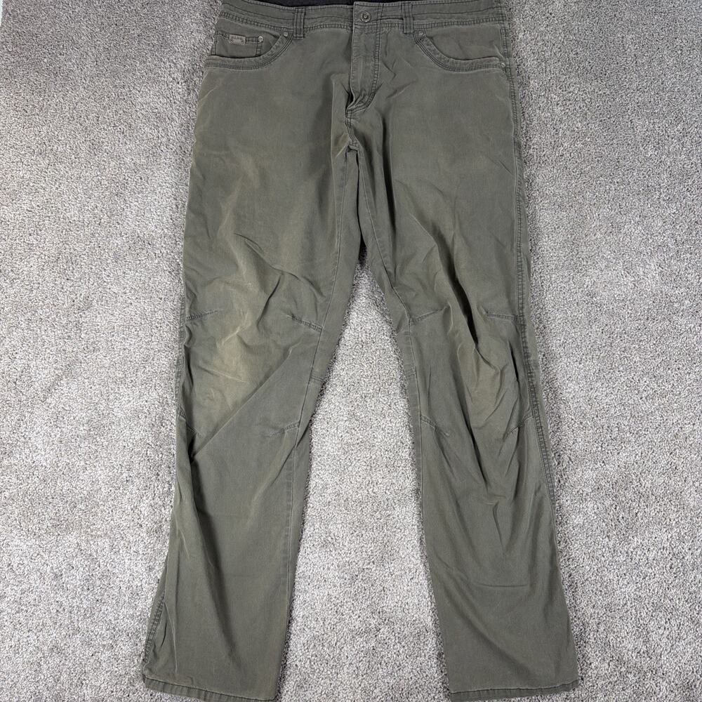 Kuhl Revolvr Pants Mens 38x36 Olive Patina Dyed Hiking Cargo Gorpcore Faded